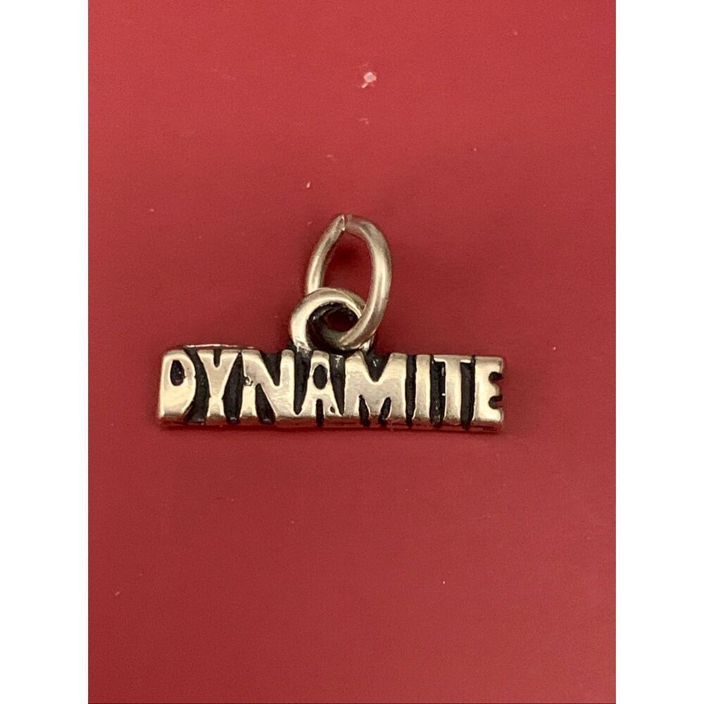 .925 Dynamite Sterling Silver Jewelry Charm #motivational #team #explosion